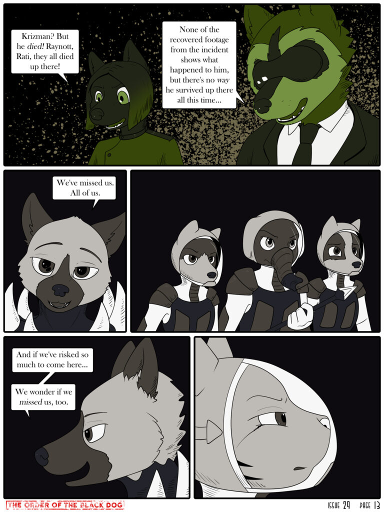Rusty Ralston Issue 29, Page 13 – The Order of the Black Dog